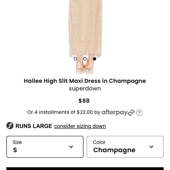 Hailee High Slit Maxi Dress in Champagne
superdown (small) - Picture 8 of 10